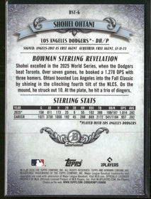 2026 Bowman Bowman Sterling Mojo Refractors Shohei Ohtani #BST-6
