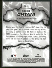 2026 Bowman Electric Sluggers Shohei Ohtani #ES-18