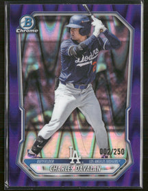 2026 Bowman C Prospects Purple Raywave Refractor Charles Davalan #/250 #BCP-73