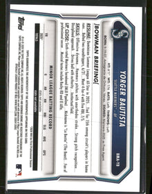 2026 Bowman Chrome Autographs Mojo Refractor Yorger Bautista Auto #BMA-YB