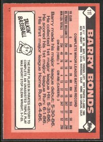 1986 Topps Traded Barry Bonds #11T
