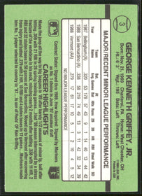 1989 Donruss The Rookies Ken Griffey, Jr. #3