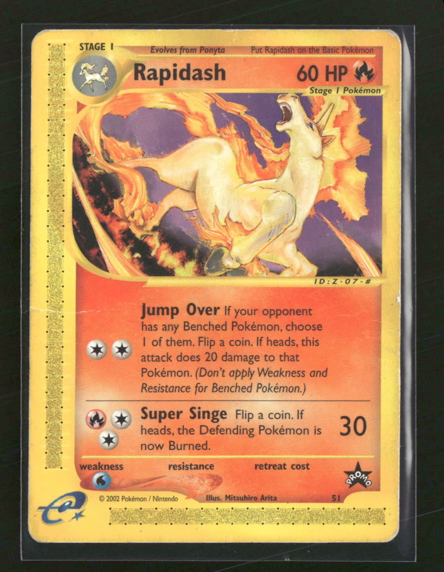 WoTC Promo Rapidash (51) #51/53 *Damaged*