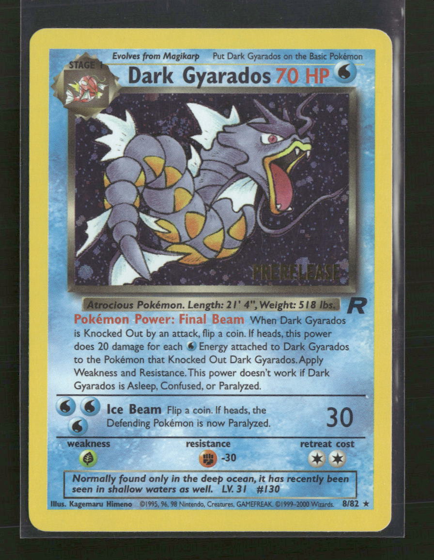 WoTC Promo Dark Gyarados (Prerelease) #08/82