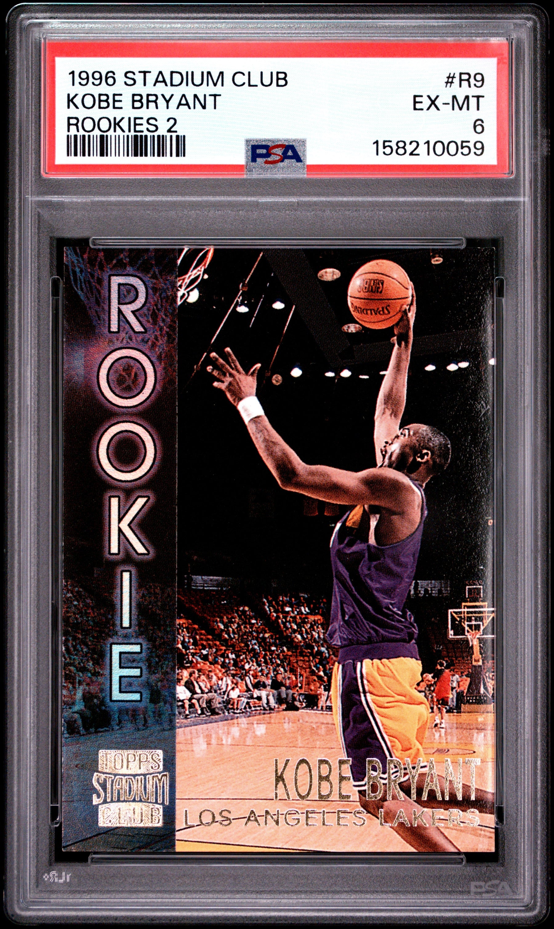 1996 Stadium Club Rookies 2 Rookies 2 Kobe Bryant 6 PSA #R9