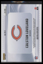 2025 Panini Instant NFL Clearly Instant Patch Auto Colston Loveland /35