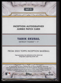 2025 Topps Inception Auto Jumbo Patch /125 Tarik Skubal #IAP-TS