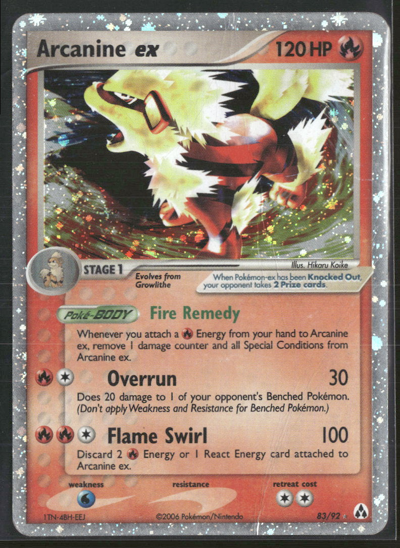 Legend Maker Arcanine ex #83/92 Damaged