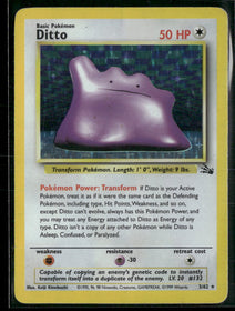 Fossil Ditto (3) #03/62 Damaged