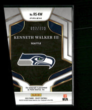 2022 Panini Select Rookie Signatures Prizm Kenneth Walker III #/199 Auto #RS-KW