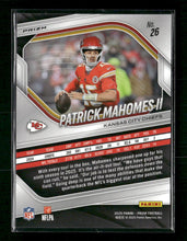 2025 Panini Prizm Black and Blue Checker Patrick Mahomes II #26