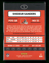 2025 Donruss Optic 2015 Retro Autographs Shedeur Sanders Auto #3