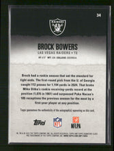 2025 Topps Signature Class Autographs Silver Brock Bowers #/275 Auto #34