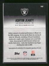 2025 Topps Signature Class Autographs Ashton Jeanty Rookie Auto #102