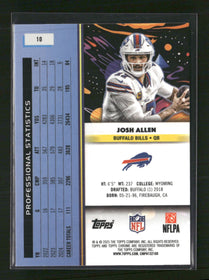 2025 Topps Chrome Cosmic Aqua Equinox Refractor Josh Allen #/199 #10