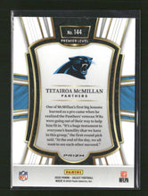 2025 Panini Select Zebra Prizm Tetairoa McMillan Rookie #144