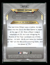 2018 Bowman Chrome Rookie of the Year Mojo Refractor Shohei Ohtani INDENT
