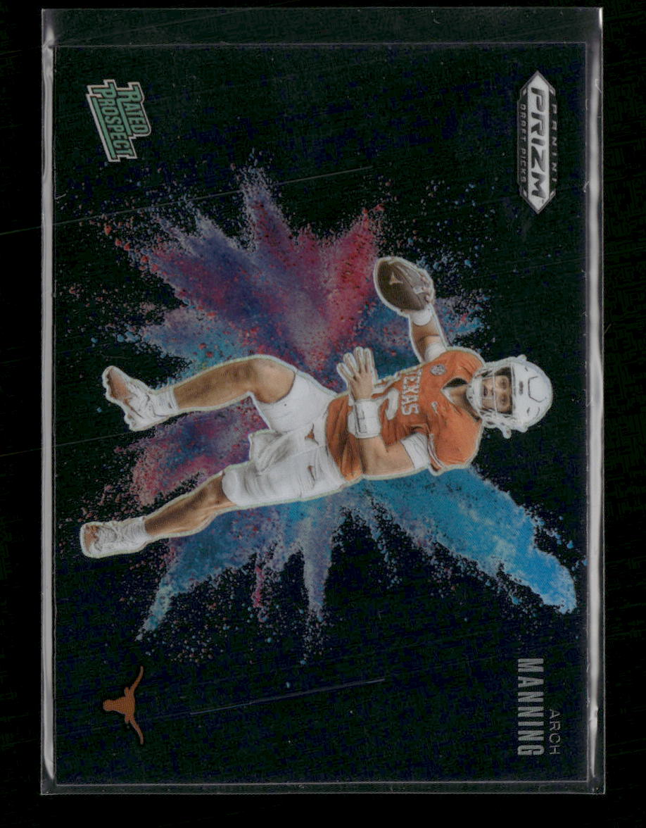 2025 Panini Prizm Draft Picks Black Color Blast Arch Manning #6