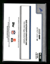 2025 Topps Chrome Autographs Orange Wave Refractor Jared Goff #/25