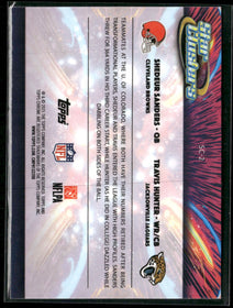 2025 Topps Chrome Cosmic Star Clusters Travis Hunter / Shedeur Sanders #SC-2