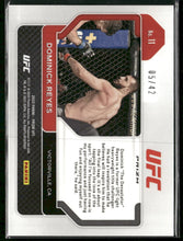 2022 Panini Prizm UFC Pink Pulsar Prizms Dominick Reyes #/42 #11