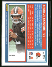 2025 Donruss Optic Teal Velocity Shedeur Sanders Rookie #203