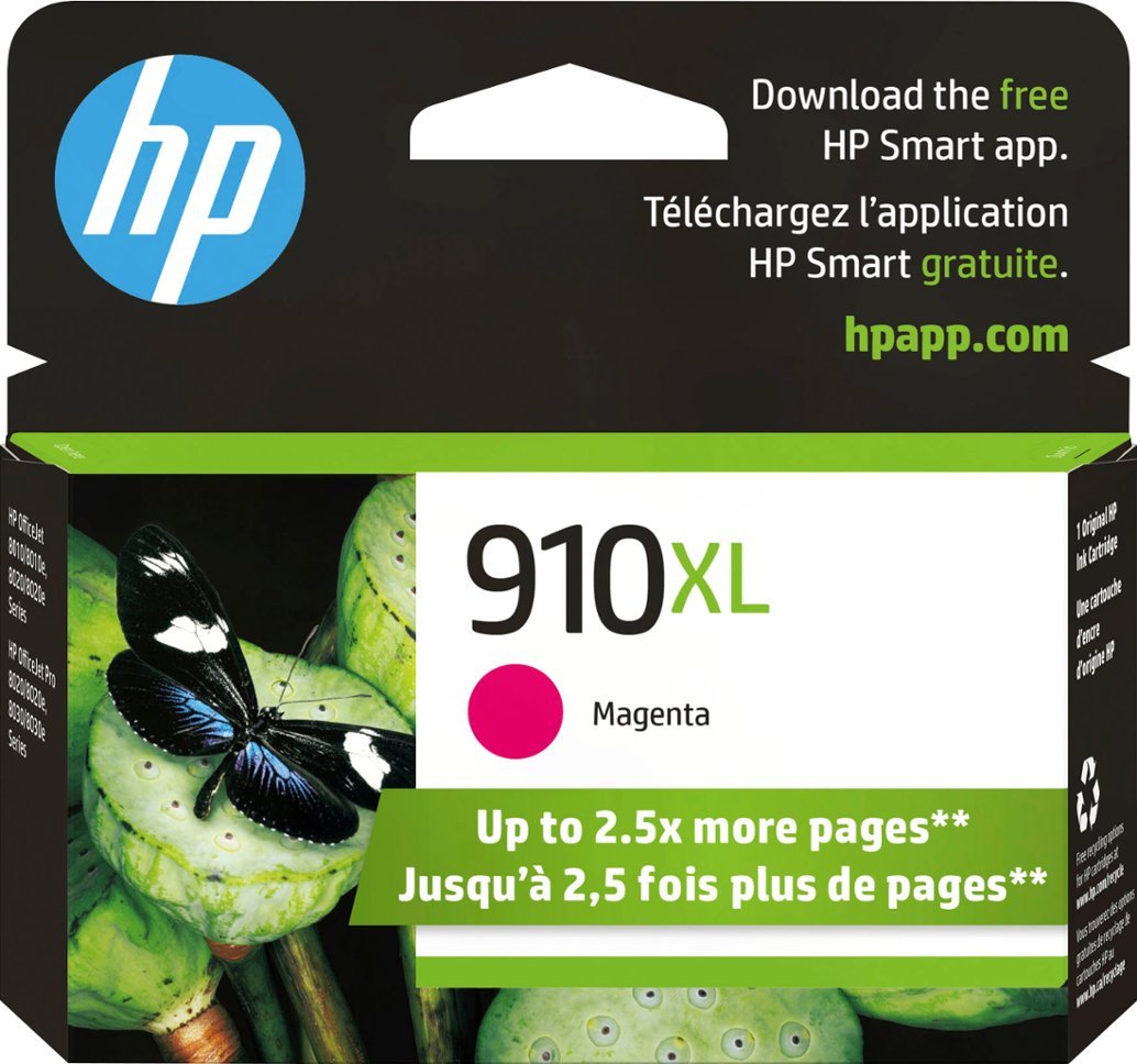 New, Pre-Owned - HP 910XL (3YL63AN) Magenta High Yield Ink Cartridge