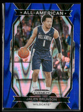 2024 Panini Draft Picks All-American Prizms Blue Seismic Jalen Brunson #/149