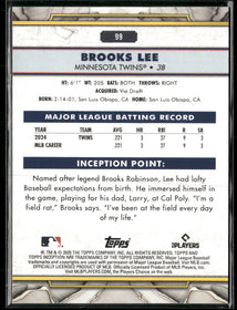 2025 Topps Inception Green Brooks Lee RC #99