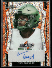 2022 Leaf Flash Portrait AU Metalized Sparkles Orange Troy Franklin #/6 AU