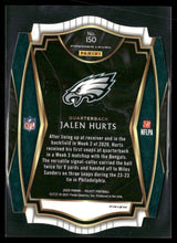 2020 Panini Select Purple Prizm Die Cut Jalen Hurts RC #150