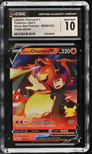 2021 Black Star Promos Lance's Charizard V 10 CGC #SWSH133
