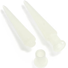2 in 1 Glow in Dark Interchangeable Screw Fit Plug and Taper Set