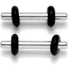 Stainless Steel Micro Straight Plug Set 14G to 8G