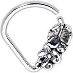 16G 5/16 Flowery Fun Ellipse Septum Ring