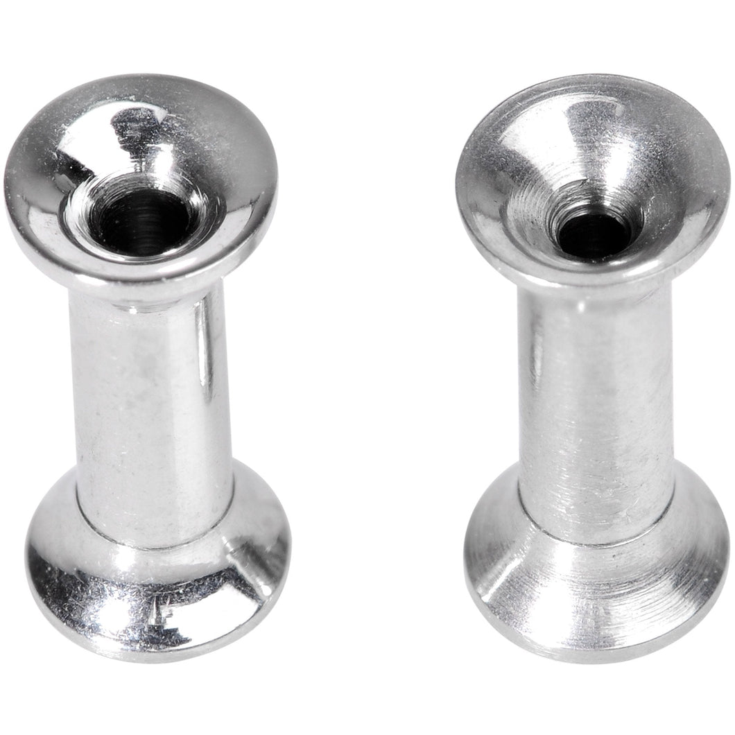 10G Steel Internally Threaded Screw Fit Tunnel Plug Set