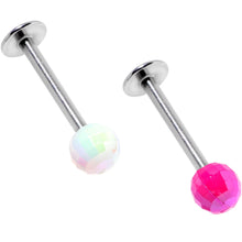 Pink Purple Disco Ball Labret Monroe Tragus Set of 4