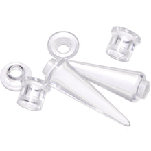 Clear 2 in 1 Interchangeable Screw Fit Plug and Taper Set