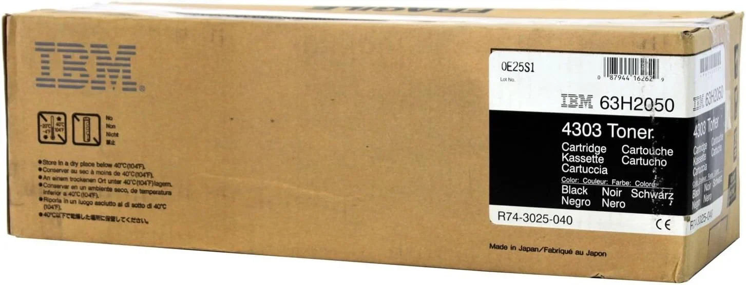 New, Pre-Owned - IBM 63H2050 Standard Yield Black Toner Cartridge
