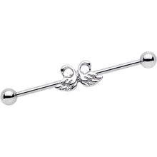 Ruffled Feathers Dual Swans Industrial Barbell Set of 2