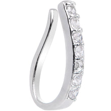 Clear CZ Gem Life of the Party Clip On Fake Nose Ring