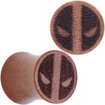 Licensed Marvel Deadpool Sawo Wood Saddle Plug Set