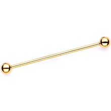 Purple Glitter Cartoon Unicorn Gold Tone Industrial Barbell Set of 2