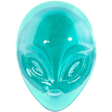 Clear Green Pyrex Glass Alien Face Double Flare Plug Set 6mm to 16mm