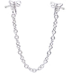 20G 1/4 Daring Dragonfly Chain Dangle Double Nose Bone