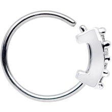 20G 5/16 Clear CZ Gem Quartet Shine Seamless Circular Ring