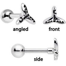 16G 1/4 Ocean Starfish Life Cartilage Tragus Earring Set of 3