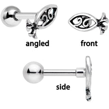 16G 1/4 Ocean Starfish Life Cartilage Tragus Earring Set of 3