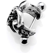 16G 1/2 Blooming Tropical Flower Cuff Cartilage Earring