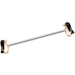 BFF Best Friends Forever Penguin Buddies Industrial Barbell 38mm